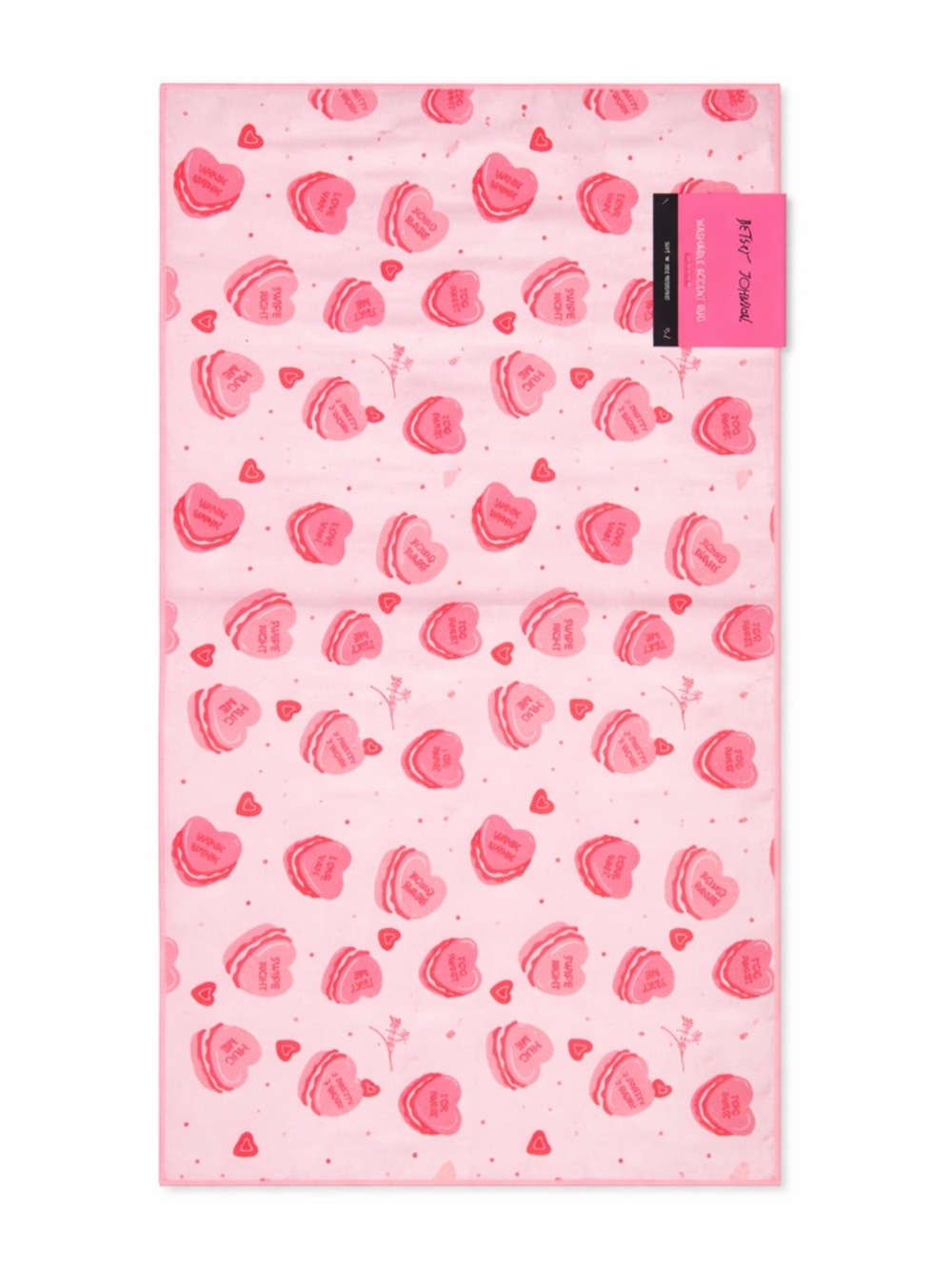 Betsey Johnson Pink Candy Hearts Rug